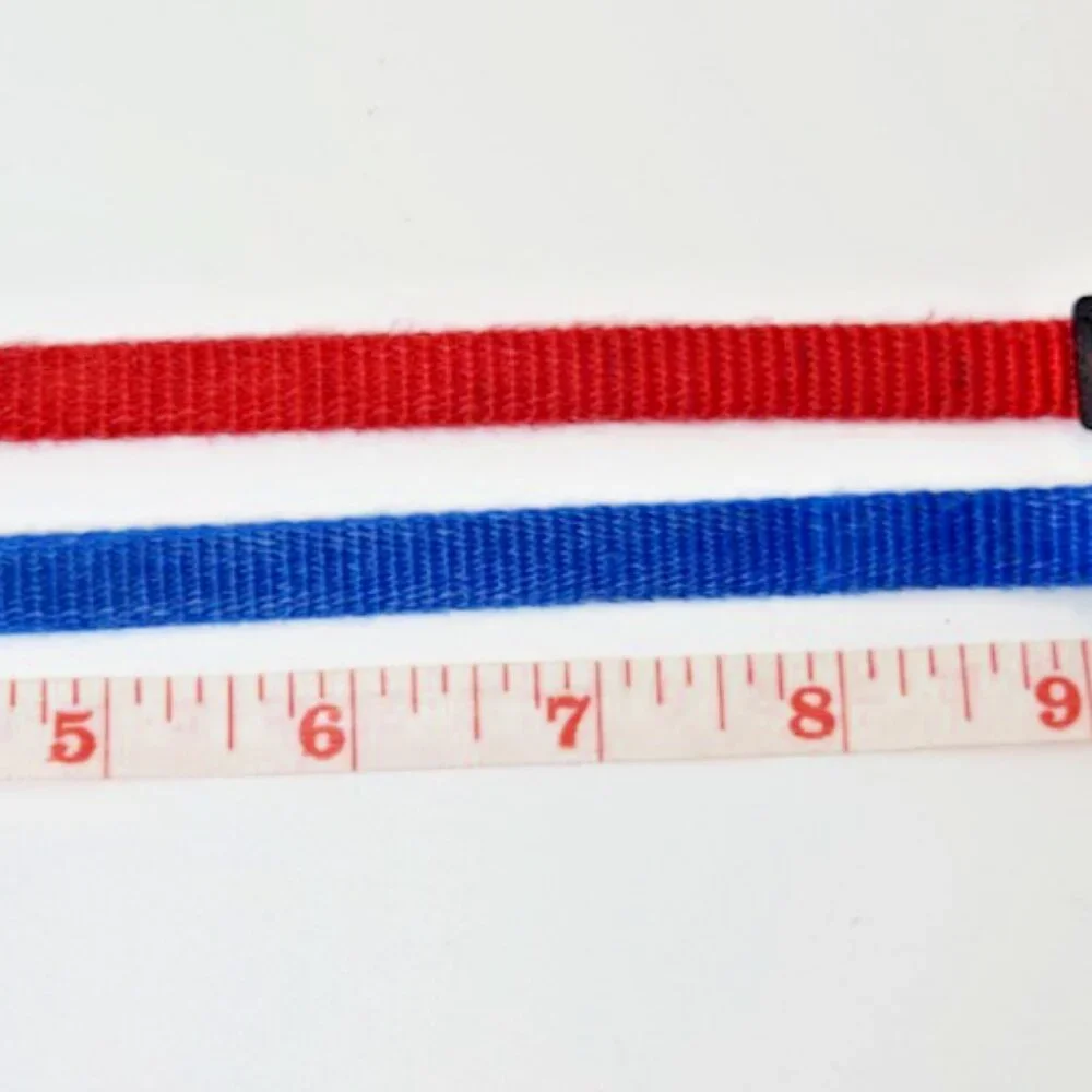 Two Small PetSmart Dog or Cat Collars. 1-Red & 1-Blue.